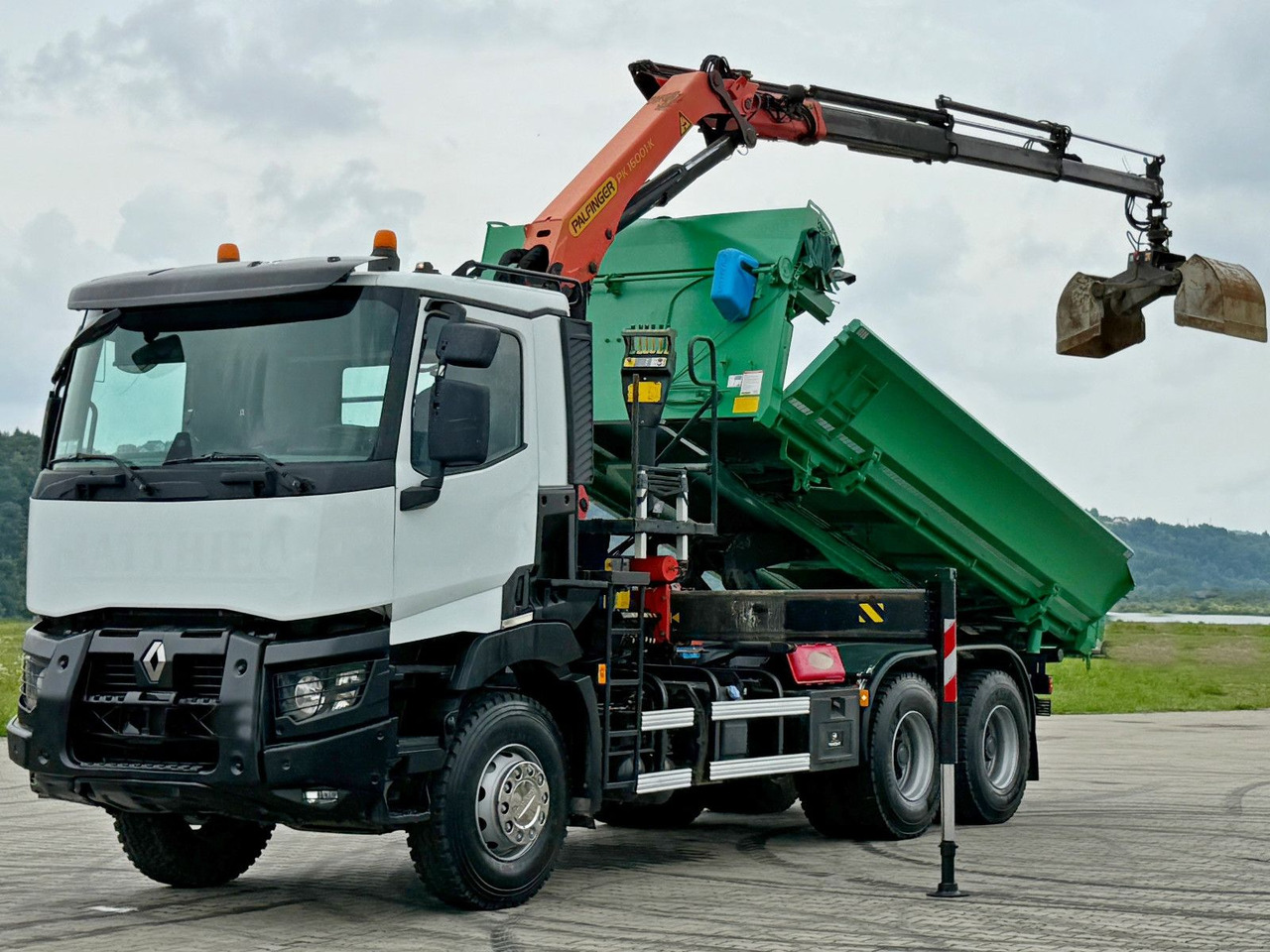 Renault C 430 *KIPPER 5,10 m + PK 16001 - K B* 6x4 - 덤프트럭, 크레인 트럭 : 사진 3 Renault C 430 *KIPPER 5,10 m + PK 16001 - K B* 6x4 - 덤프트럭, 크레인 트럭 : 사진 3