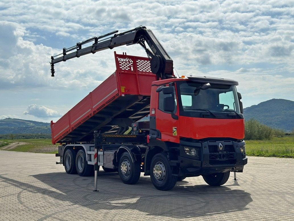 Renault C 430 *KIPPER 6,80m* HIAB X-HIDUO 188 ES-4 * 8x4 - 크레인 트럭 : 사진 2 Renault C 430 *KIPPER 6,80m* HIAB X-HIDUO 188 ES-4 * 8x4 - 크레인 트럭 : 사진 2