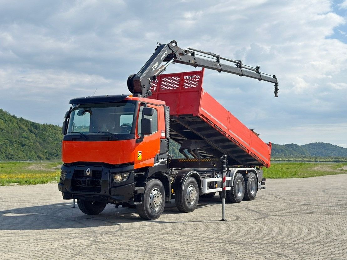 Renault C 430 *KIPPER 6,80m* HIAB X-HIDUO 188 ES-4 * 8x4 - 덤프트럭, 크레인 트럭 : 사진 2 Renault C 430 *KIPPER 6,80m* HIAB X-HIDUO 188 ES-4 * 8x4 - 덤프트럭, 크레인 트럭 : 사진 2