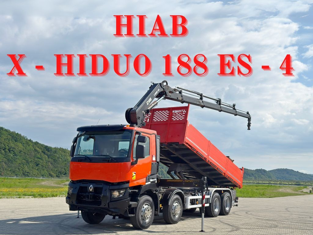Renault C 430 *KIPPER 6,80m* HIAB X-HIDUO 188 ES-4 * 8x4 - 크레인 트럭 : 사진 1 Renault C 430 *KIPPER 6,80m* HIAB X-HIDUO 188 ES-4 * 8x4 - 크레인 트럭 : 사진 1