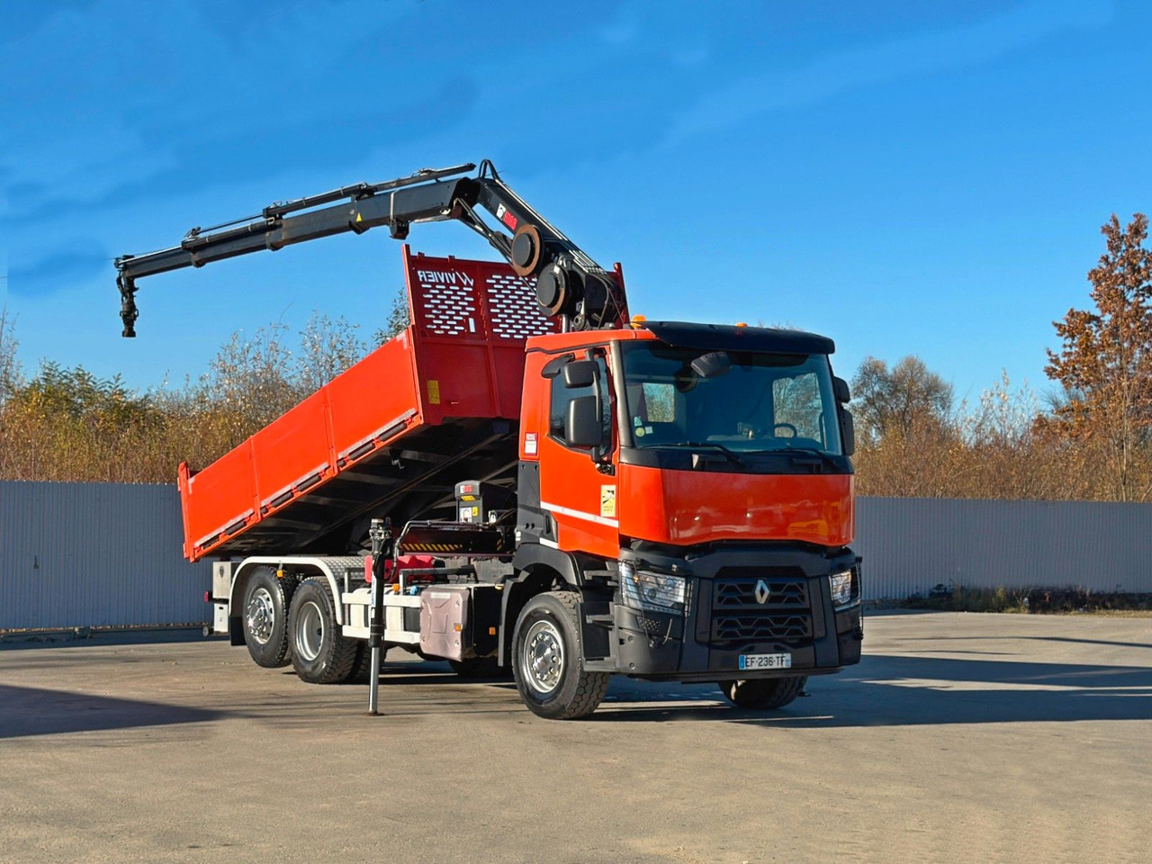 Renault C430 * HIAB 144 BS - 3 HIDUO+ FUNK/ 6x2 - 크레인 트럭 : 사진 2 Renault C430 * HIAB 144 BS - 3 HIDUO+ FUNK/ 6x2 - 크레인 트럭 : 사진 2