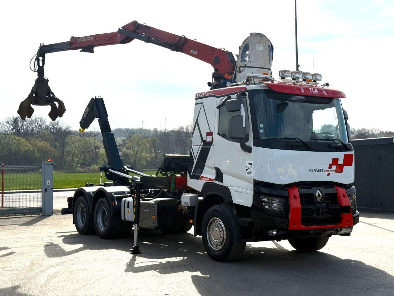 Renault C520 * ABROLLKIPPER 4,80 m * KESLA * 6x4! - 후크 리프트 트럭, 크레인 트럭 : 사진 2 Renault C520 * ABROLLKIPPER 4,80 m * KESLA * 6x4! - 후크 리프트 트럭, 크레인 트럭 : 사진 2