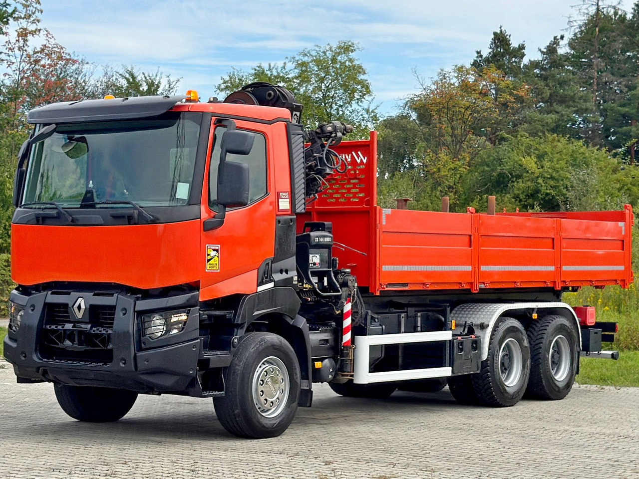 Renault K 380 * HIAB 144 BS - 3 HIDUO + FUNK * 6x4 * TOP - 덤프트럭, 크레인 트럭 : 사진 4 Renault K 380 * HIAB 144 BS - 3 HIDUO + FUNK * 6x4 * TOP - 덤프트럭, 크레인 트럭 : 사진 4