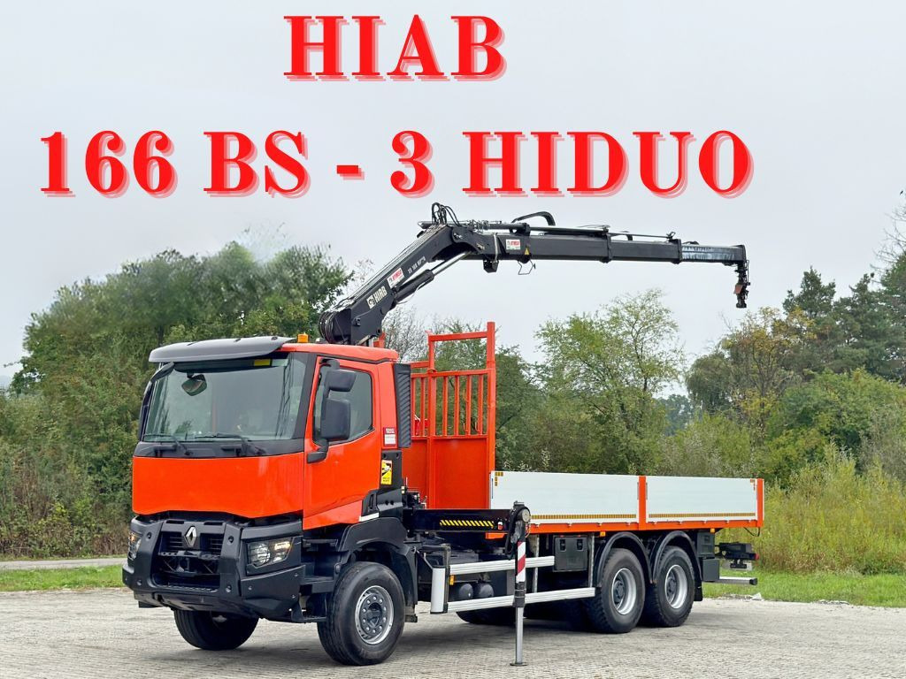 Renault K 380 * HIAB 166 BS-3 HIDUO + FUNK* 6x4 - 크레인 트럭 : 사진 1 Renault K 380 * HIAB 166 BS-3 HIDUO + FUNK* 6x4 - 크레인 트럭 : 사진 1