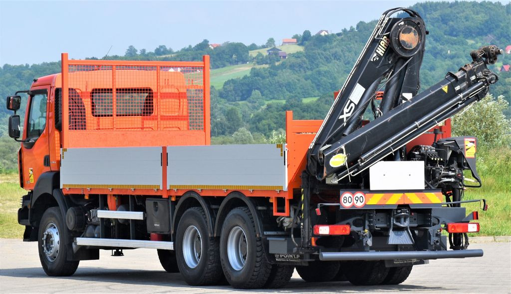 크레인 트럭, 드롭사이드/ 플랫베드 트럭 Renault KERAX 410 * HIAB 144 B-3 HIDUO / 6x4 * TOP : 사진 7