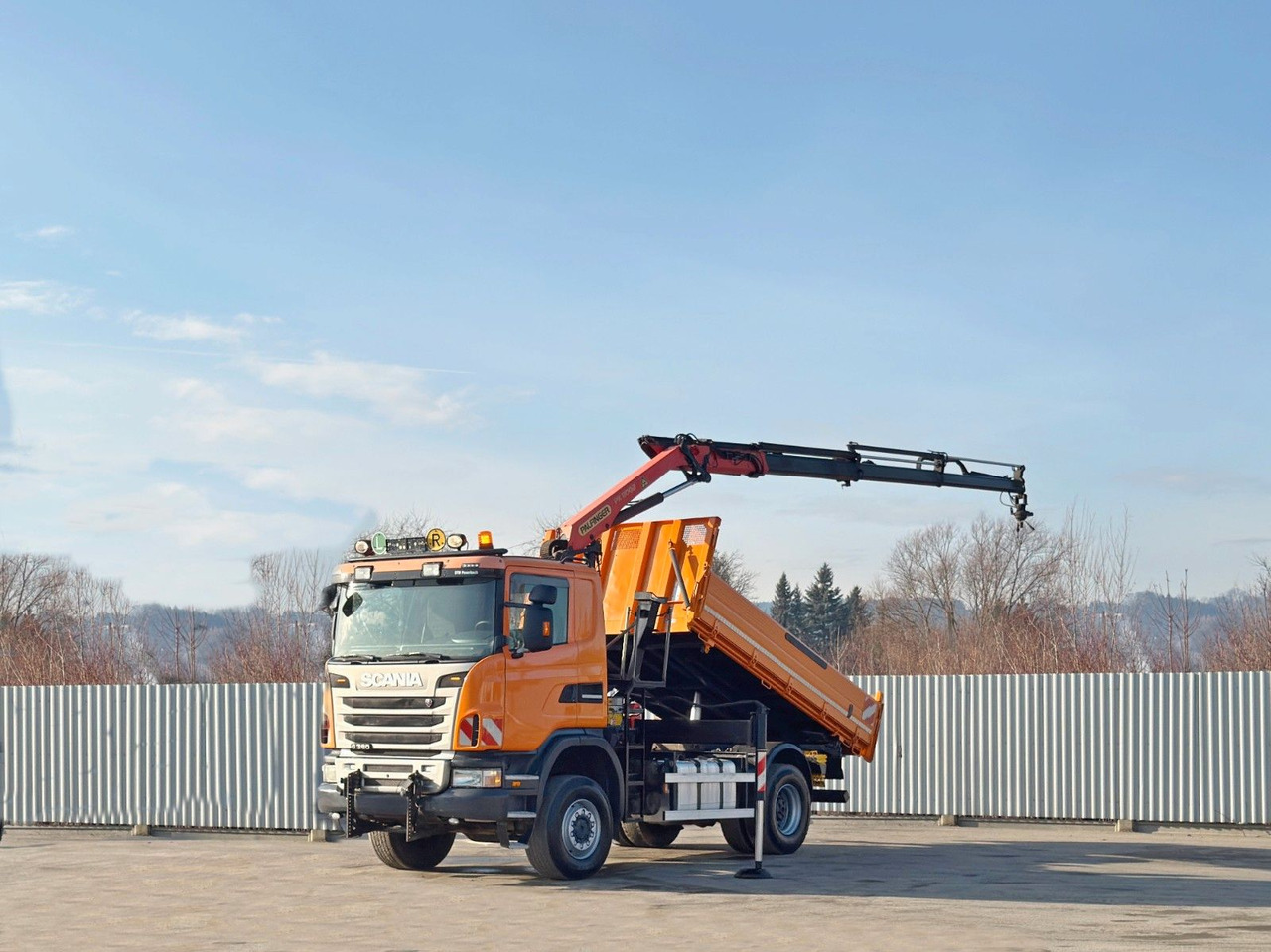 Scania G 360 * KIPPER 4,15m * PALFINGER PK 11002/ 4x4 - 크레인 트럭 : 사진 2 Scania G 360 * KIPPER 4,15m * PALFINGER PK 11002/ 4x4 - 크레인 트럭 : 사진 2