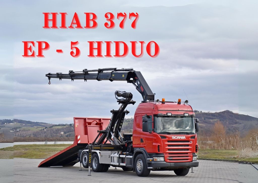Scania G 400 * Abschleppwagen 6,40m* KRAN + FUNK * TOP - 후크 리프트 트럭, 크레인 트럭 : 사진 1 Scania G 400 * Abschleppwagen 6,40m* KRAN + FUNK * TOP - 후크 리프트 트럭, 크레인 트럭 : 사진 1