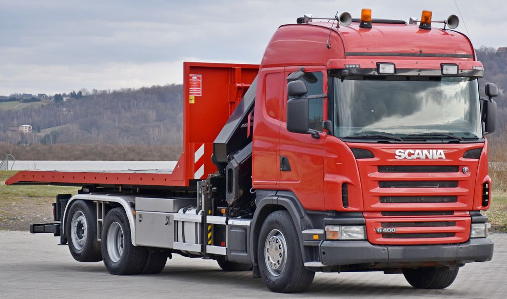 Scania G 400 * Abschleppwagen 6,40m* KRAN + FUNK * TOP - 후크 리프트 트럭, 크레인 트럭 : 사진 3 Scania G 400 * Abschleppwagen 6,40m* KRAN + FUNK * TOP - 후크 리프트 트럭, 크레인 트럭 : 사진 3