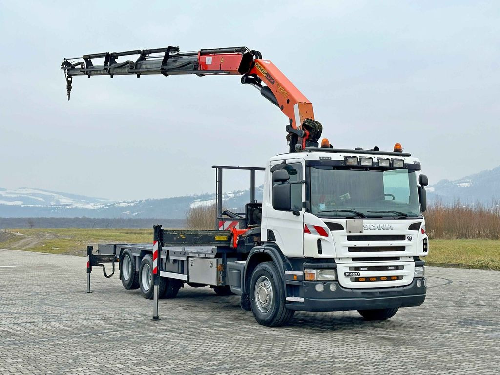 Scania P 420* PLATFORM 6,80m * PK 29002+FUNK * TOP Scania P 420* PLATFORM 6,80m * PK 29002+FUNK * TOP - 크레인 트럭, 드롭사이드/ 플랫베드 트럭 : 사진 2 Scania P 420* PLATFORM 6,80m * PK 29002+FUNK * TOP Scania P 420* PLATFORM 6,80m * PK 29002+FUNK * TOP - 크레인 트럭, 드롭사이드/ 플랫베드 트럭 : 사진 2