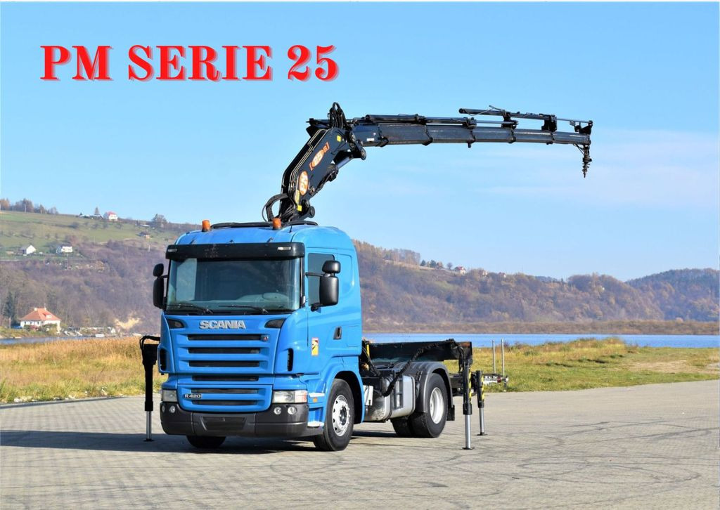 Scania R420 * Sattelzugmaschine + PM SERIE 25/FUNK *TOP - 크레인 트럭 : 사진 1 Scania R420 * Sattelzugmaschine + PM SERIE 25/FUNK *TOP - 크레인 트럭 : 사진 1