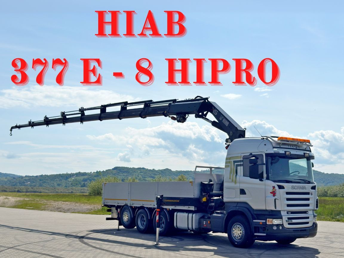 Scania R480 PRITSCHE 6,85m *HIAB 377 E-8 HIPRO/FUNK*8x4 - 크레인 트럭 : 사진 1 Scania R480 PRITSCHE 6,85m *HIAB 377 E-8 HIPRO/FUNK*8x4 - 크레인 트럭 : 사진 1