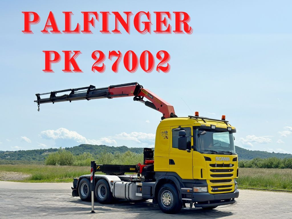 Scania R480 * Sattelzugmaschine + PK 27002 + FUNK /6x4 - 크레인 트럭 : 사진 1 Scania R480 * Sattelzugmaschine + PK 27002 + FUNK /6x4 - 크레인 트럭 : 사진 1