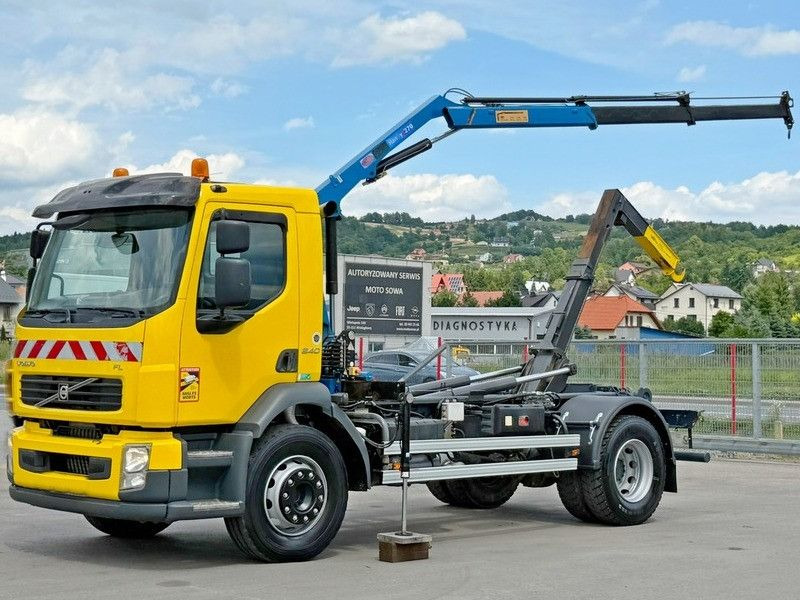 Volvo FL 240 * Abrollkipper * HMF 270 K2 * TOPZUSTAND - 후크 리프트 트럭 : 사진 2 Volvo FL 240 * Abrollkipper * HMF 270 K2 * TOPZUSTAND - 후크 리프트 트럭 : 사진 2