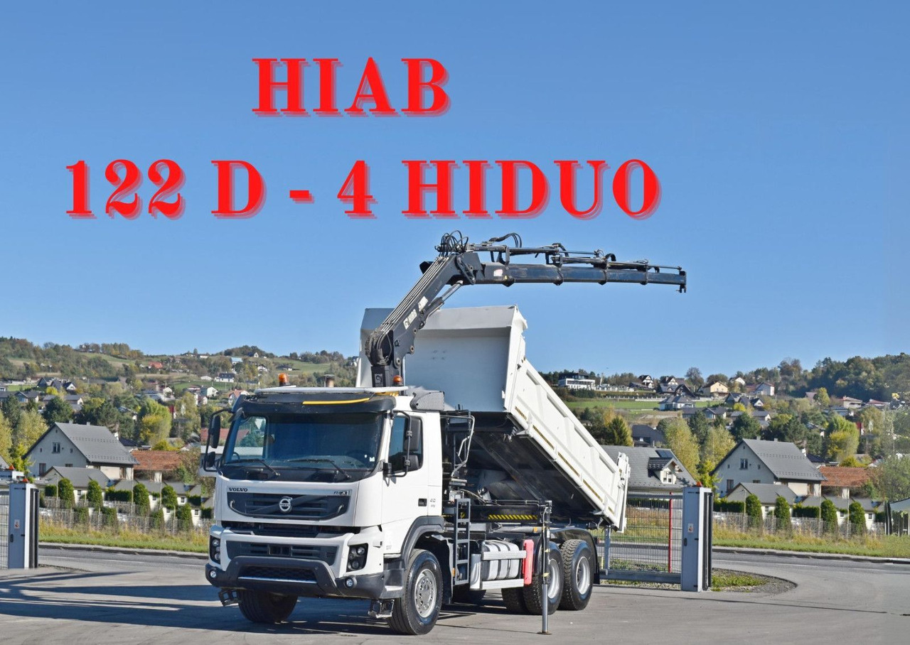 Volvo FMX 410 Kipper 5,20m*HIAB 122 D-4 HIDUO/FUNK*6x4 - 크레인 트럭 : 사진 1 Volvo FMX 410 Kipper 5,20m*HIAB 122 D-4 HIDUO/FUNK*6x4 - 크레인 트럭 : 사진 1