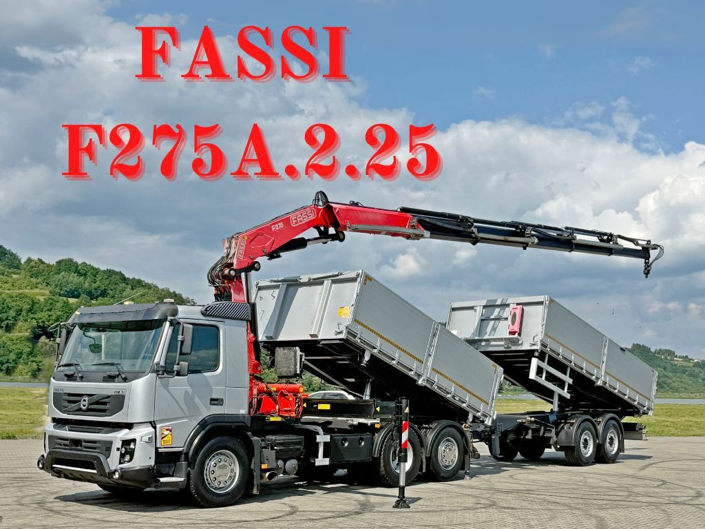 Volvo FMX 420* FASSI F275.2.25 + FUNK + Anhänger / TOP - 덤프트럭, 크레인 트럭 : 사진 1 Volvo FMX 420* FASSI F275.2.25 + FUNK + Anhänger / TOP - 덤프트럭, 크레인 트럭 : 사진 1
