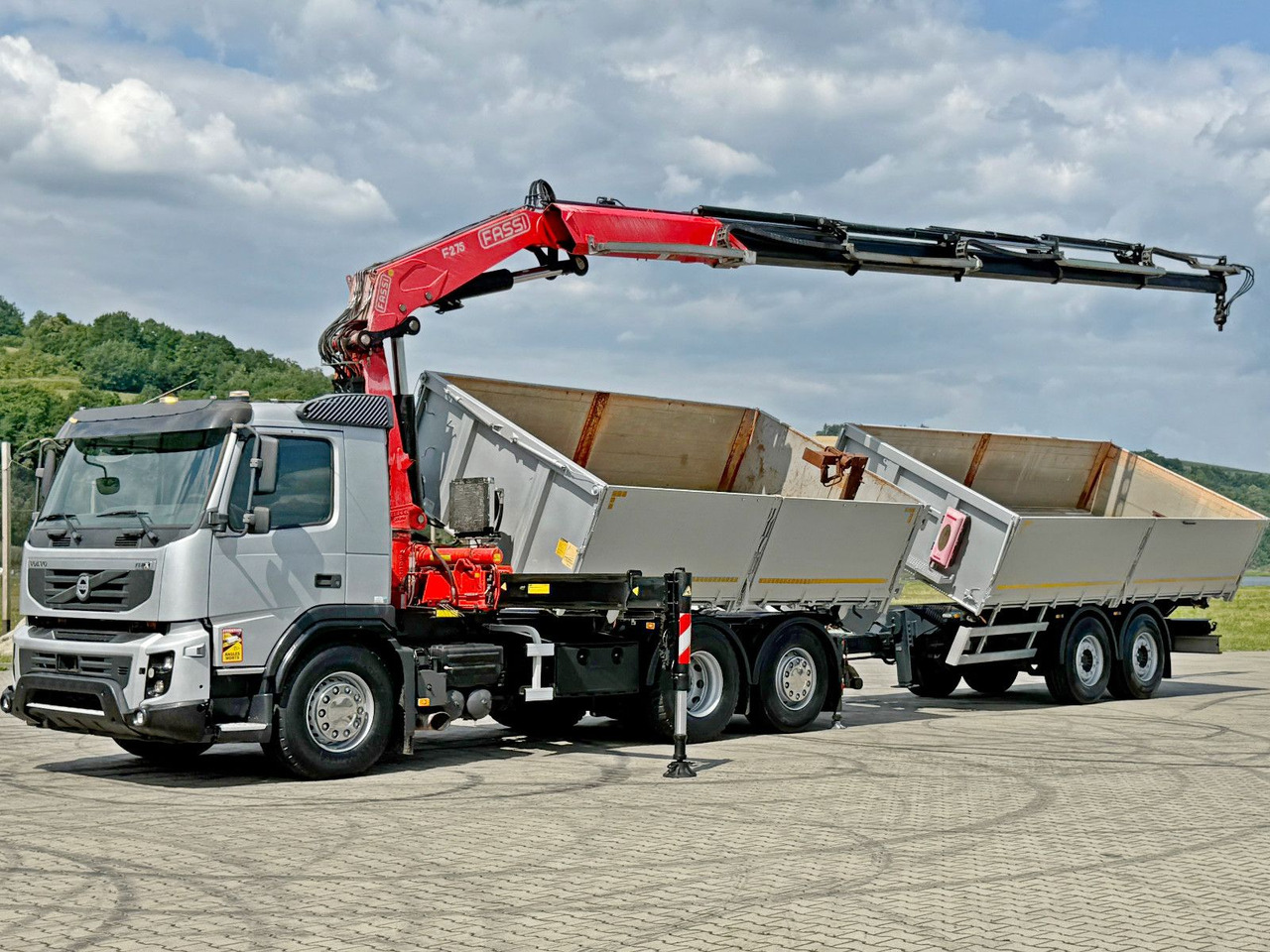 Volvo FMX 420* FASSI F275.2.25 + FUNK + Anhänger / TOP - 덤프트럭, 크레인 트럭 : 사진 3 Volvo FMX 420* FASSI F275.2.25 + FUNK + Anhänger / TOP - 덤프트럭, 크레인 트럭 : 사진 3