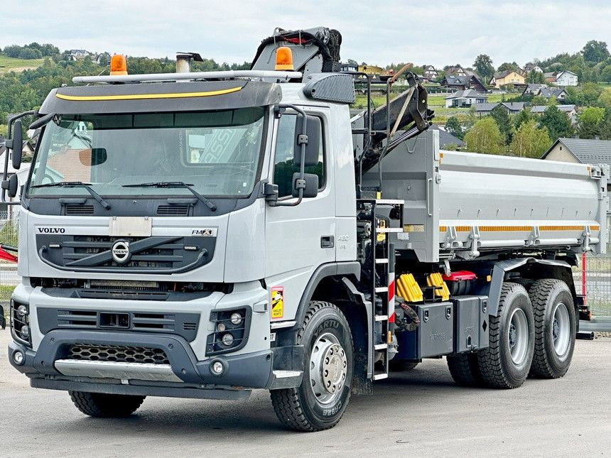 Volvo FMX 420 Kipper 5,10m *FASSI F155A.0.22+FUNK/6x4 - 크레인 트럭 : 사진 5 Volvo FMX 420 Kipper 5,10m *FASSI F155A.0.22+FUNK/6x4 - 크레인 트럭 : 사진 5