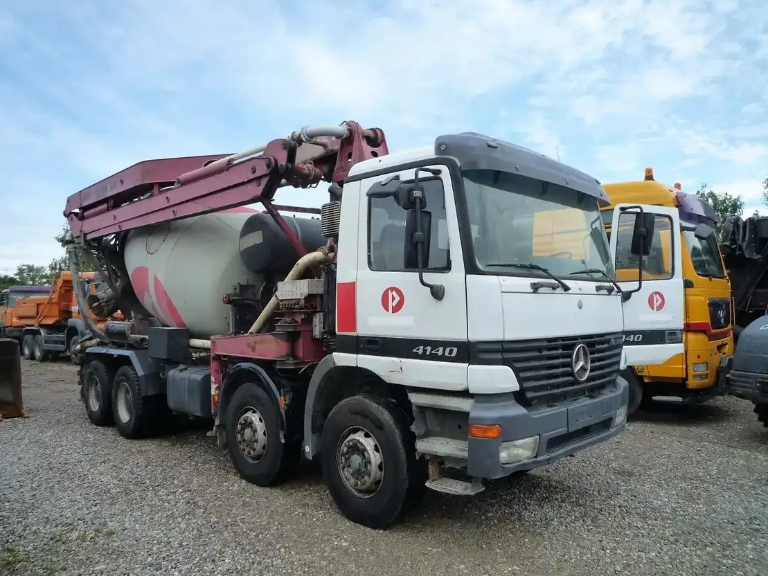 Mercedes-Benz Actros 4141 - 콘크리트 믹서 펌프 트럭 : 사진 1 Mercedes-Benz Actros 4141 - 콘크리트 믹서 펌프 트럭 : 사진 1