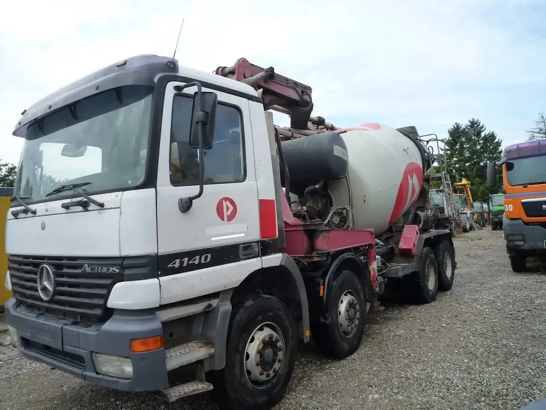 Mercedes-Benz Actros 4141 - 콘크리트 믹서 펌프 트럭 : 사진 5 Mercedes-Benz Actros 4141 - 콘크리트 믹서 펌프 트럭 : 사진 5