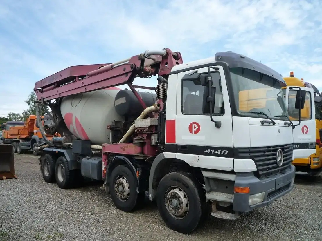 Mercedes-Benz Actros 4141 - 콘크리트 믹서 펌프 트럭 : 사진 2 Mercedes-Benz Actros 4141 - 콘크리트 믹서 펌프 트럭 : 사진 2