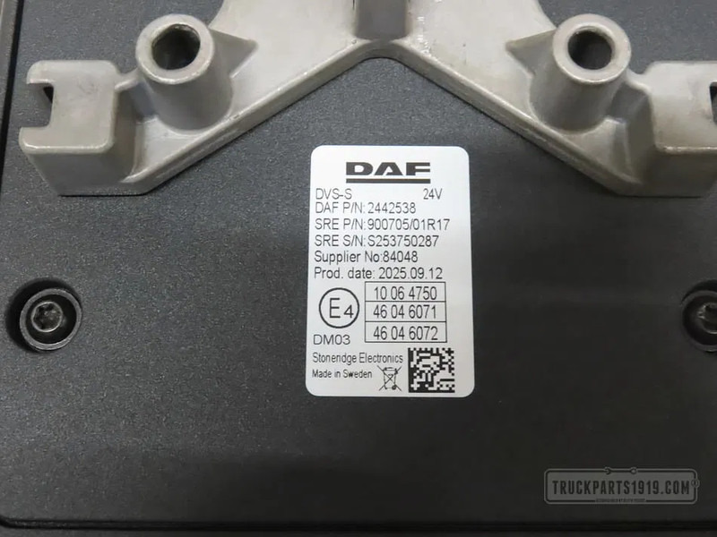 DAF 2442538 12 inch Monitor - 전기 설비 트럭 용 : 사진 2 DAF 2442538 12 inch Monitor - 전기 설비 트럭 용 : 사진 2