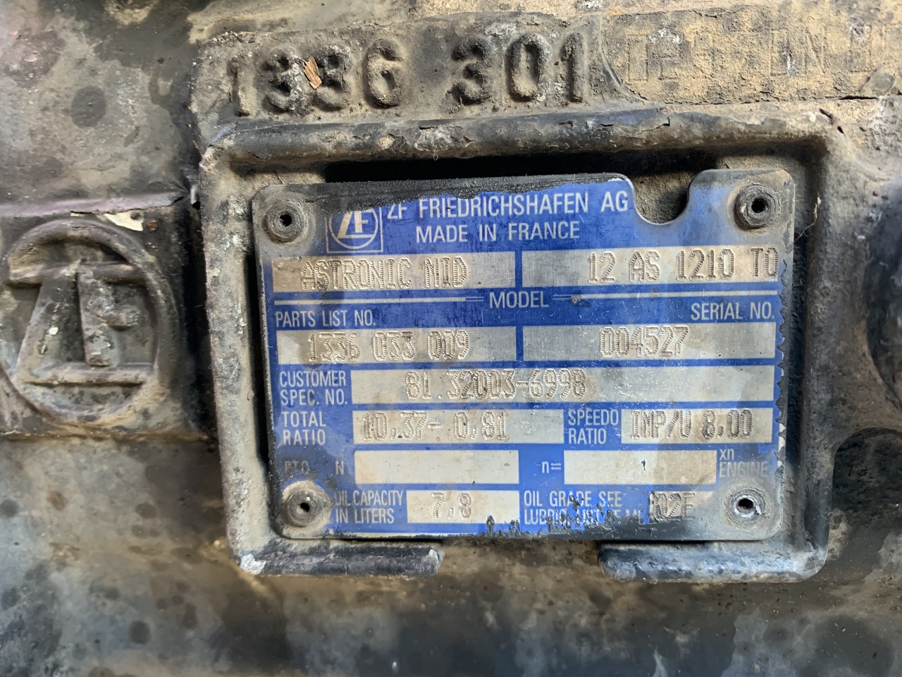 12AS1210TO MAN TGL - 기어박스 트럭 용 : 사진 2 12AS1210TO MAN TGL - 기어박스 트럭 용 : 사진 2