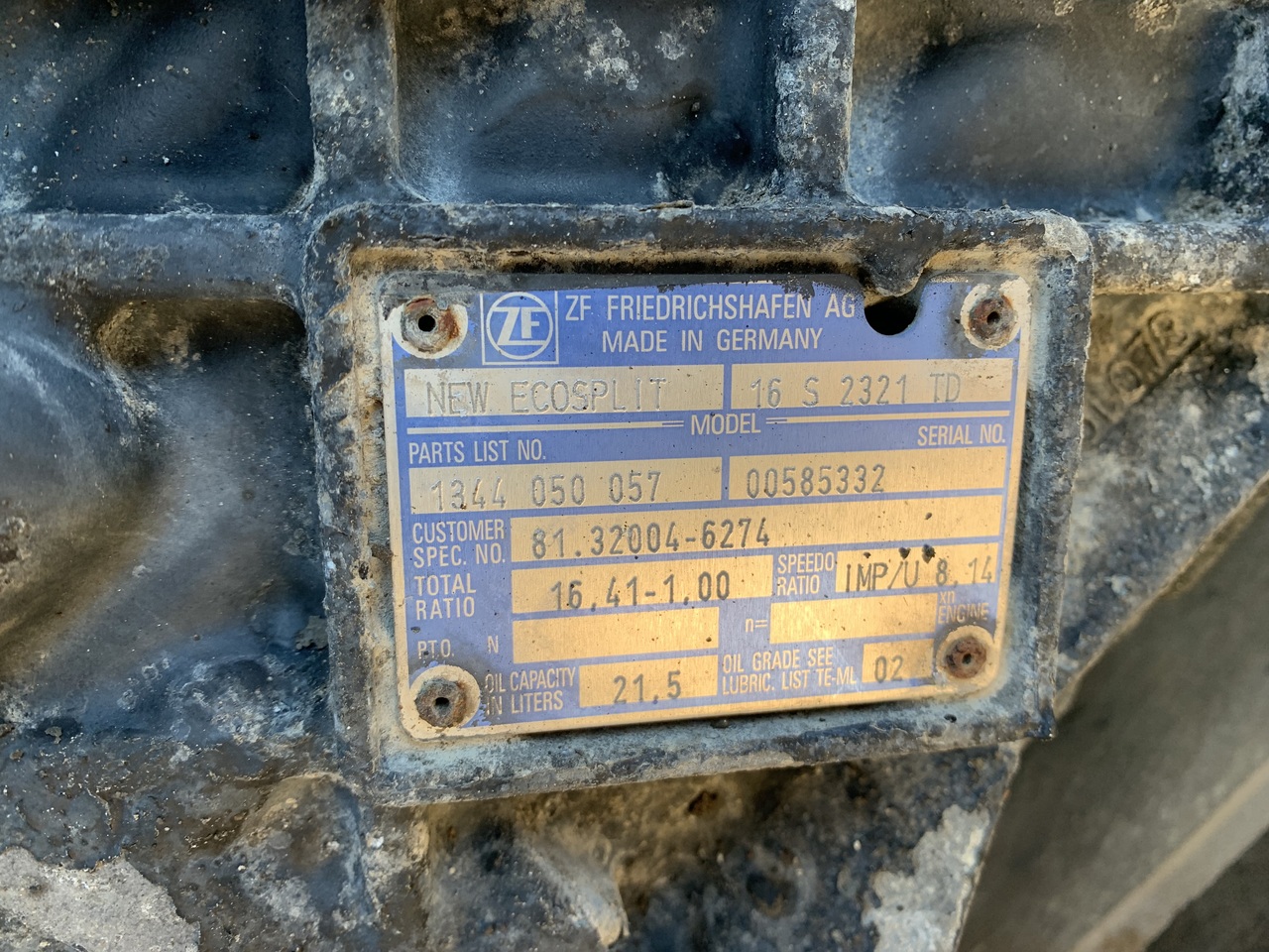 GEARBOX MAN TGX ZF16S2321 TD (WITH INTARTER) - 기어박스 및 부품 트럭 용 : 사진 3 GEARBOX MAN TGX ZF16S2321 TD (WITH INTARTER) - 기어박스 및 부품 트럭 용 : 사진 3