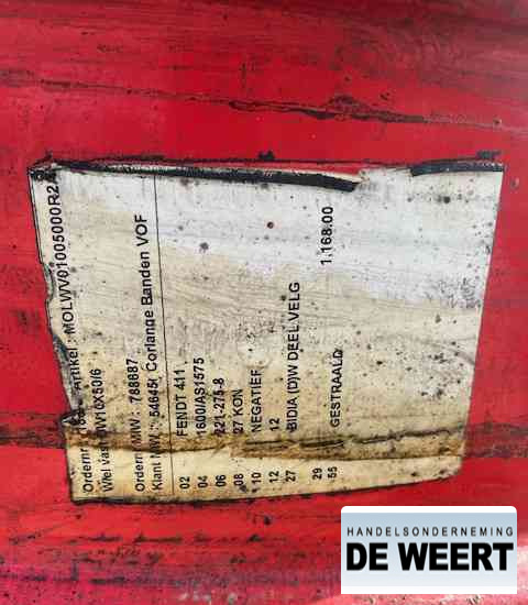 Fendt velgen 50" - 휠 및 타이어 농업용 기계 용 : 사진 5 Fendt velgen 50" - 휠 및 타이어 농업용 기계 용 : 사진 5