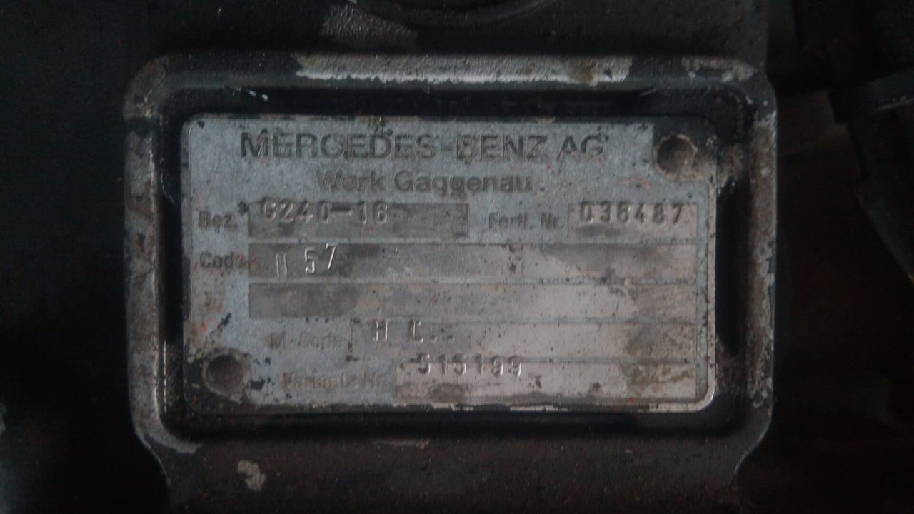 VERSNELLINGSBAK Mercedes G240-16 NMV 2x PTO GEBRUIKT 000206 - 기어박스 트럭 용 : 사진 2 VERSNELLINGSBAK Mercedes G240-16 NMV 2x PTO GEBRUIKT 000206 - 기어박스 트럭 용 : 사진 2