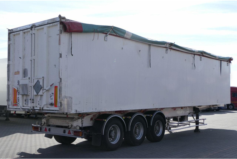 덤프 세미 트레일러 Benalu WYWROTKA ALUMINIOWA / 75 M3 / KLAPO-DRZWI / OŚ PODNOSZONA : 사진 7