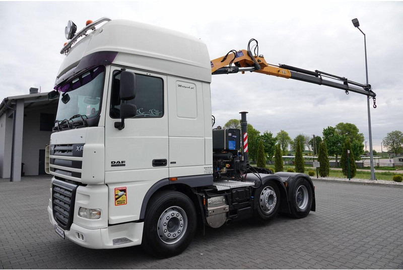 DAF XF 105.510 / CIĄGNIK SIODŁOWY PUSHER / + HDS COPMA 160.5 / WYSÓ - 트랙터 유닛 : 사진 4 DAF XF 105.510 / CIĄGNIK SIODŁOWY PUSHER / + HDS COPMA 160.5 / WYSÓ - 트랙터 유닛 : 사진 4