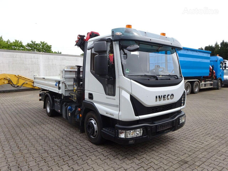 덤프트럭, 크레인 트럭 Iveco Eurocargo 80-220 Tipper + crane : 사진 10