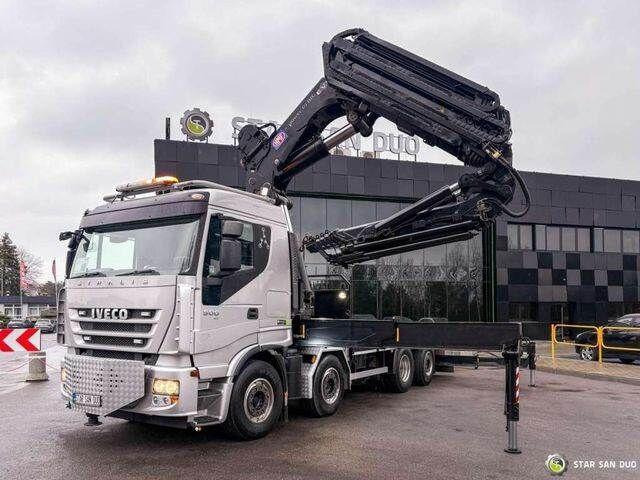 Iveco STRALIS AS320S50Y 8x2 HMF 8520-0K6 FLY JIB Winc - 드롭사이드/ 플랫베드 트럭, 크레인 트럭 : 사진 2 Iveco STRALIS AS320S50Y 8x2 HMF 8520-0K6 FLY JIB Winc - 드롭사이드/ 플랫베드 트럭, 크레인 트럭 : 사진 2