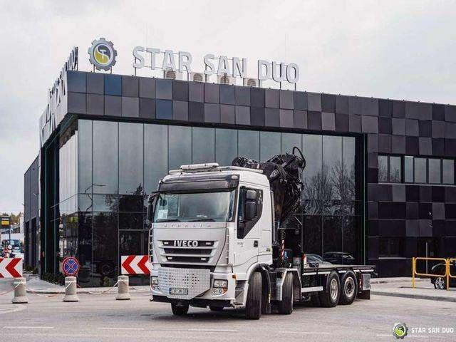 Iveco STRALIS AS320S50Y 8x2 HMF 8520-0K6 FLY JIB Winc - 드롭사이드/ 플랫베드 트럭, 크레인 트럭 : 사진 5 Iveco STRALIS AS320S50Y 8x2 HMF 8520-0K6 FLY JIB Winc - 드롭사이드/ 플랫베드 트럭, 크레인 트럭 : 사진 5