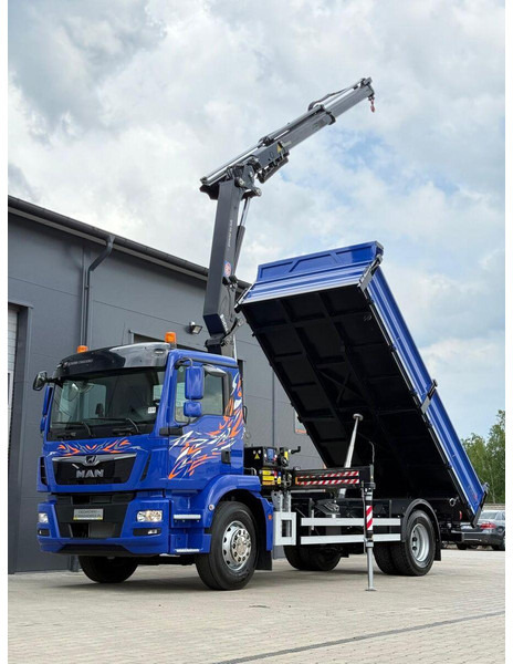 MAN MAN TGM TGL TGS 18.250 // E6 // wywrotka + HDS HMF z pilotem // - 덤프트럭 : 사진 1 MAN MAN TGM TGL TGS 18.250 // E6 // wywrotka + HDS HMF z pilotem // - 덤프트럭 : 사진 1