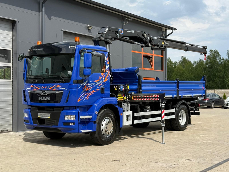 MAN MAN TGM TGL TGS 18.250 // E6 // wywrotka + HDS HMF z pilotem // - 덤프트럭 : 사진 2 MAN MAN TGM TGL TGS 18.250 // E6 // wywrotka + HDS HMF z pilotem // - 덤프트럭 : 사진 2