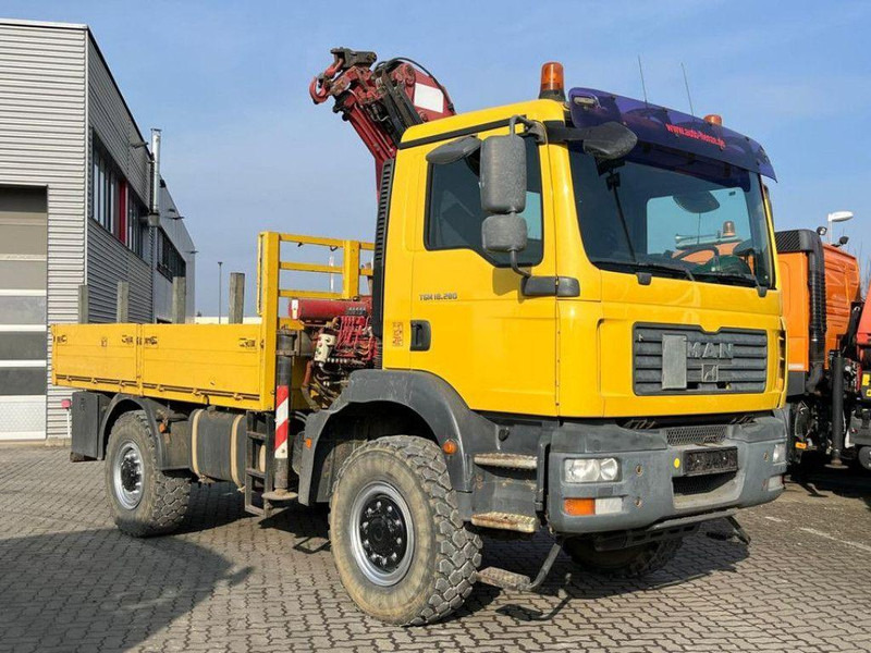 MAN TGM 18.280 4x4 Crane Tirre Euro 131 - 드롭사이드/ 플랫베드 트럭, 크레인 트럭 : 사진 2 MAN TGM 18.280 4x4 Crane Tirre Euro 131 - 드롭사이드/ 플랫베드 트럭, 크레인 트럭 : 사진 2