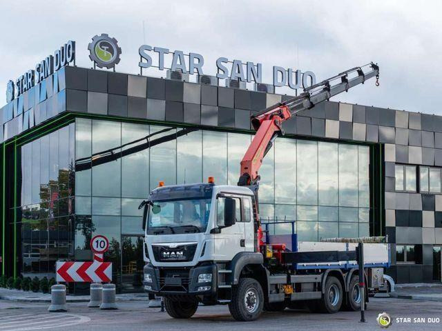 MAN TGS 26.400 6x6 PALFINGER PK 33002 EH Crane Kran - 드롭사이드/ 플랫베드 트럭, 크레인 트럭 : 사진 1 MAN TGS 26.400 6x6 PALFINGER PK 33002 EH Crane Kran - 드롭사이드/ 플랫베드 트럭, 크레인 트럭 : 사진 1