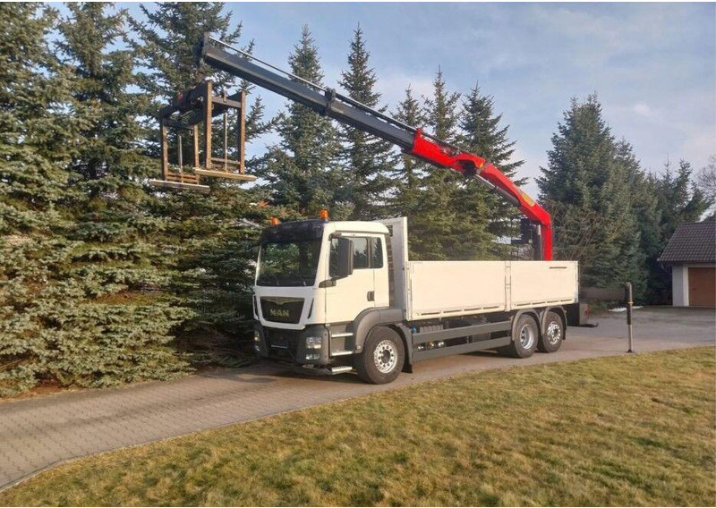 MAN TGS 26.400 Crane Palfinger PK 23001L - 드롭사이드/ 플랫베드 트럭, 크레인 트럭 : 사진 1 MAN TGS 26.400 Crane Palfinger PK 23001L - 드롭사이드/ 플랫베드 트럭, 크레인 트럭 : 사진 1