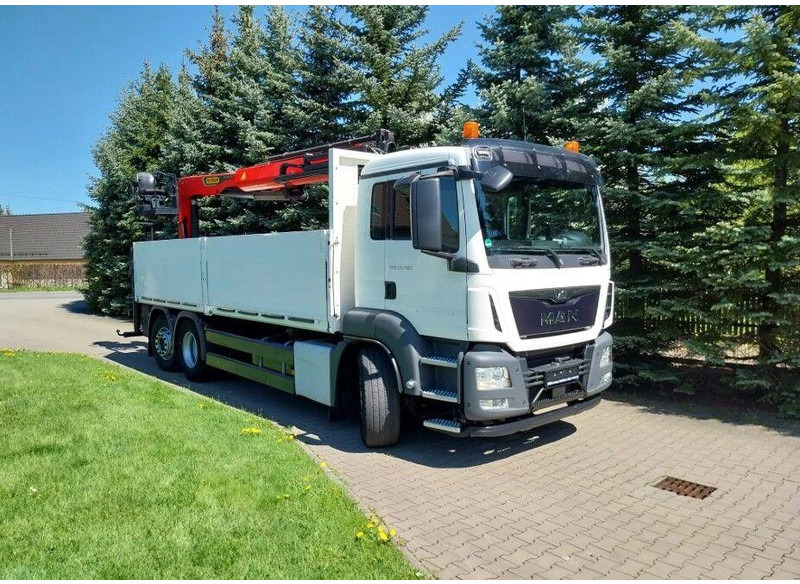 MAN TGS 26.400 Flatbed + Crane Palfinger PK 23001L - 드롭사이드/ 플랫베드 트럭, 크레인 트럭 : 사진 3 MAN TGS 26.400 Flatbed + Crane Palfinger PK 23001L - 드롭사이드/ 플랫베드 트럭, 크레인 트럭 : 사진 3