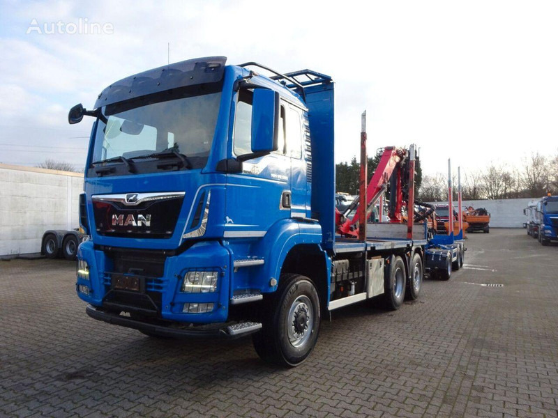 MAN TGS 28.500 6x4 Log truck + Crane Epsilon + Trailer - 목재 트럭, 크레인 트럭 : 사진 1 MAN TGS 28.500 6x4 Log truck + Crane Epsilon + Trailer - 목재 트럭, 크레인 트럭 : 사진 1