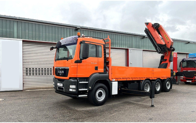 MAN TGS 35.480 8x4 Crane Palfinger PK 50002EH - 드롭사이드/ 플랫베드 트럭, 크레인 트럭 : 사진 2 MAN TGS 35.480 8x4 Crane Palfinger PK 50002EH - 드롭사이드/ 플랫베드 트럭, 크레인 트럭 : 사진 2