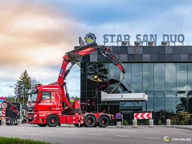 MAN TGX 28.500 6x2 HMF 5020K-RC Fly Jib Crane - 드롭사이드/ 플랫베드 트럭, 크레인 트럭 : 사진 1 MAN TGX 28.500 6x2 HMF 5020K-RC Fly Jib Crane - 드롭사이드/ 플랫베드 트럭, 크레인 트럭 : 사진 1