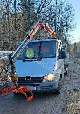 Mercedes-Benz 413 - Doka tipper+crane with gripper - 덤프트럭, 크레인 트럭 : 사진 1 Mercedes-Benz 413 - Doka tipper+crane with gripper - 덤프트럭, 크레인 트럭 : 사진 1