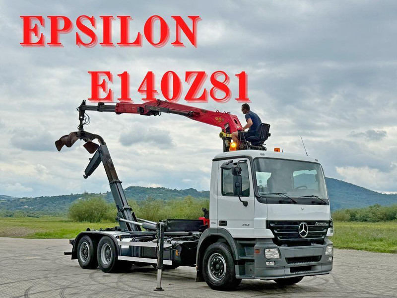 Mercedes-Benz ACTROS 2541 ABROLLKIPPER EPSILON E140Z81 TOP - 후크 리프트 트럭, 크레인 트럭 : 사진 1 Mercedes-Benz ACTROS 2541 ABROLLKIPPER EPSILON E140Z81 TOP - 후크 리프트 트럭, 크레인 트럭 : 사진 1