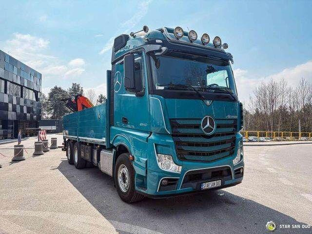 Mercedes-Benz ACTROS 2545 6x2 Palfinger PK 16001 HDS Crane - 드롭사이드/ 플랫베드 트럭, 크레인 트럭 : 사진 5 Mercedes-Benz ACTROS 2545 6x2 Palfinger PK 16001 HDS Crane - 드롭사이드/ 플랫베드 트럭, 크레인 트럭 : 사진 5