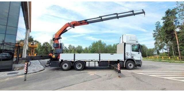 Mercedes-Benz ACTROS 2546 6x2 Palfinger PK 50002 EURO 5 Cran - 드롭사이드/ 플랫베드 트럭, 크레인 트럭 : 사진 4 Mercedes-Benz ACTROS 2546 6x2 Palfinger PK 50002 EURO 5 Cran - 드롭사이드/ 플랫베드 트럭, 크레인 트럭 : 사진 4
