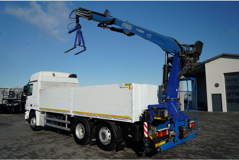 Mercedes-Benz ACTROS 2548 / 6x2 / BURTOWA - 6,5 M / OŚ PODNOSZONA / HDS FASSI - 드롭사이드/ 플랫베드 트럭, 크레인 트럭 : 사진 3 Mercedes-Benz ACTROS 2548 / 6x2 / BURTOWA - 6,5 M / OŚ PODNOSZONA / HDS FASSI - 드롭사이드/ 플랫베드 트럭, 크레인 트럭 : 사진 3