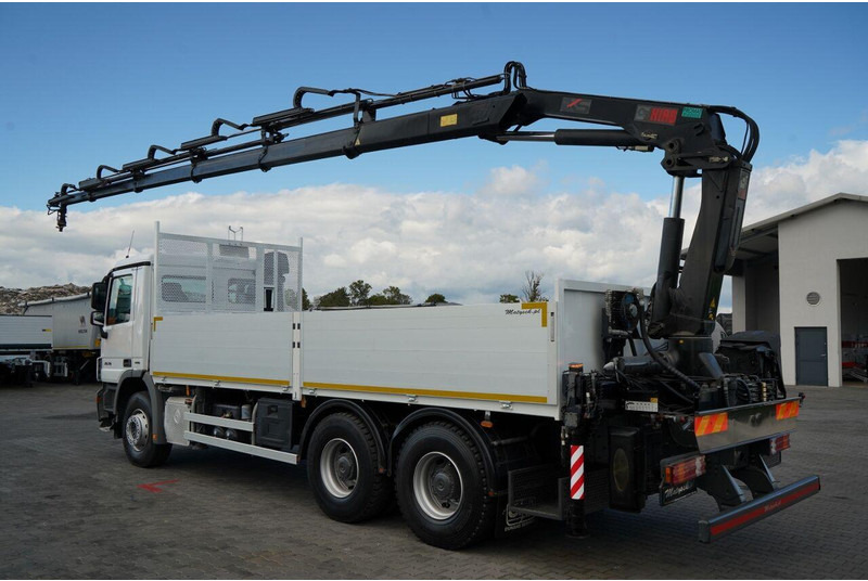Mercedes-Benz ACTROS 2636 / 6x4 / SKRZYNIOWY 6,5 M + HDS HIAB / MOCNA PODŁOGA - 드롭사이드/ 플랫베드 트럭, 크레인 트럭 : 사진 4 Mercedes-Benz ACTROS 2636 / 6x4 / SKRZYNIOWY 6,5 M + HDS HIAB / MOCNA PODŁOGA - 드롭사이드/ 플랫베드 트럭, 크레인 트럭 : 사진 4