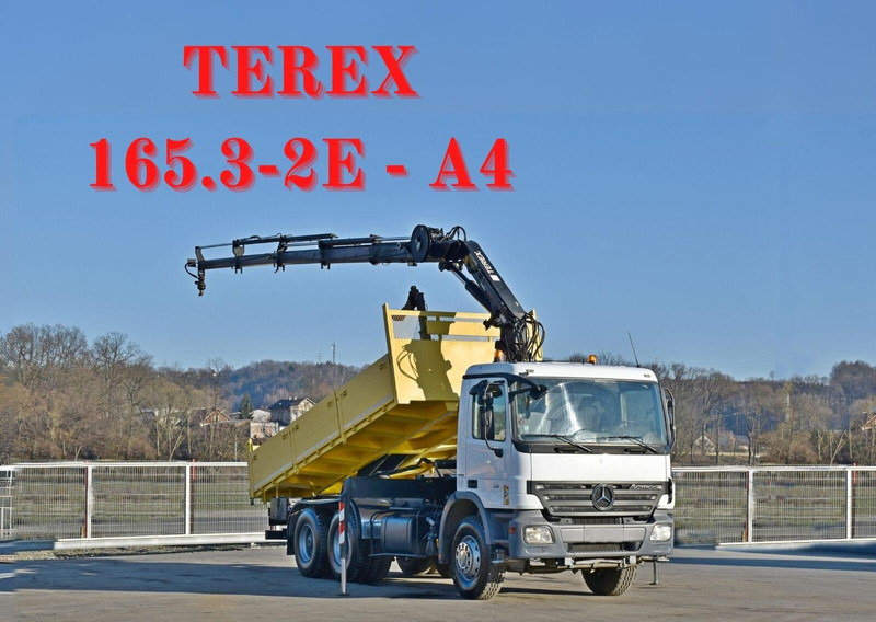 Mercedes-Benz ACTROS 2636 * TEREX 165.2E - A4 + FUNK/6x4 - 덤프트럭, 크레인 트럭 : 사진 1 Mercedes-Benz ACTROS 2636 * TEREX 165.2E - A4 + FUNK/6x4 - 덤프트럭, 크레인 트럭 : 사진 1